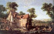 OUDRY, Jean-Baptiste The Farm oil painting artist